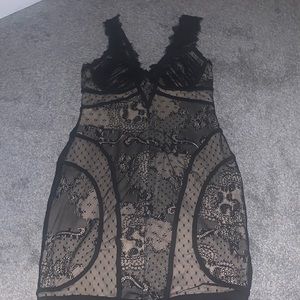 Bebe black lace dress